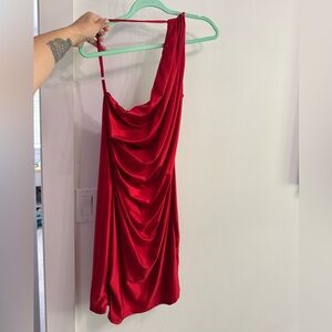 OYS Valentine’s Day one shoulder Red Dress size M